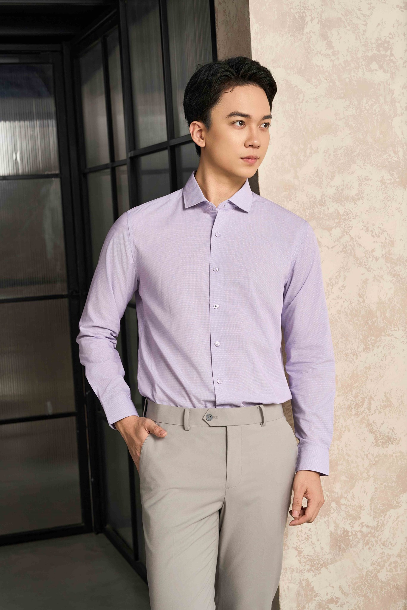 Ảnh của Áo sơ mi phân huỷ sinh học dài tay cao cấp Dugarco Collection - 238SMB22044